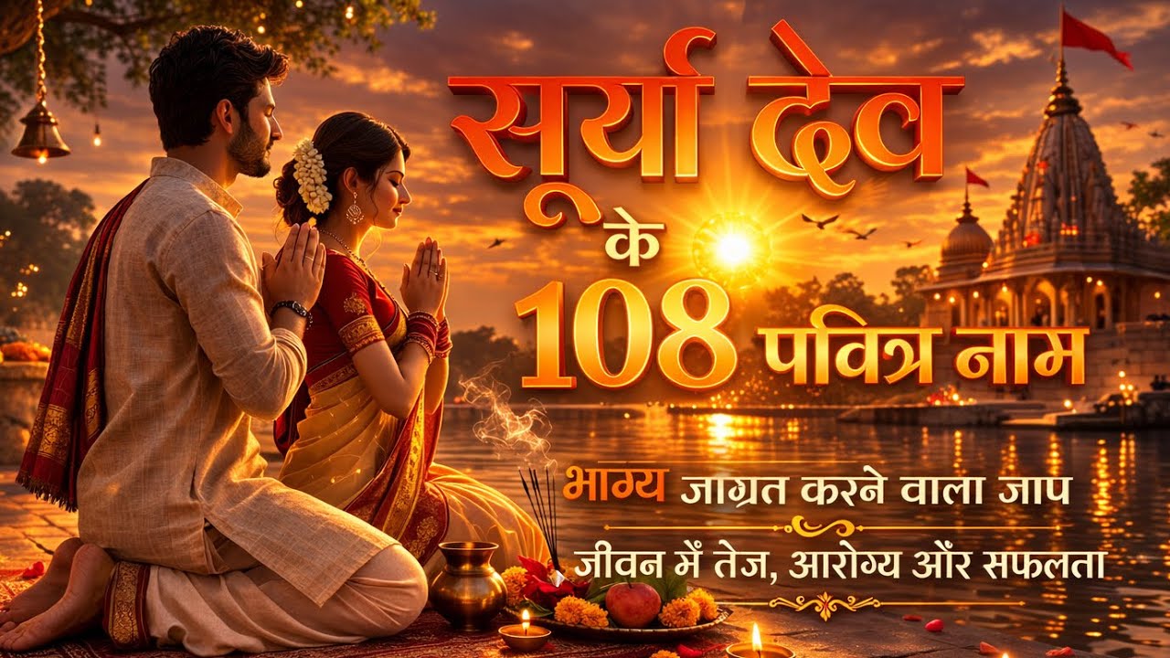सूर्य देव के 108 पवित्र नाम | जीवन में तेज और सफलता Surya Dev 108 Names | Powerful Sun Mantra