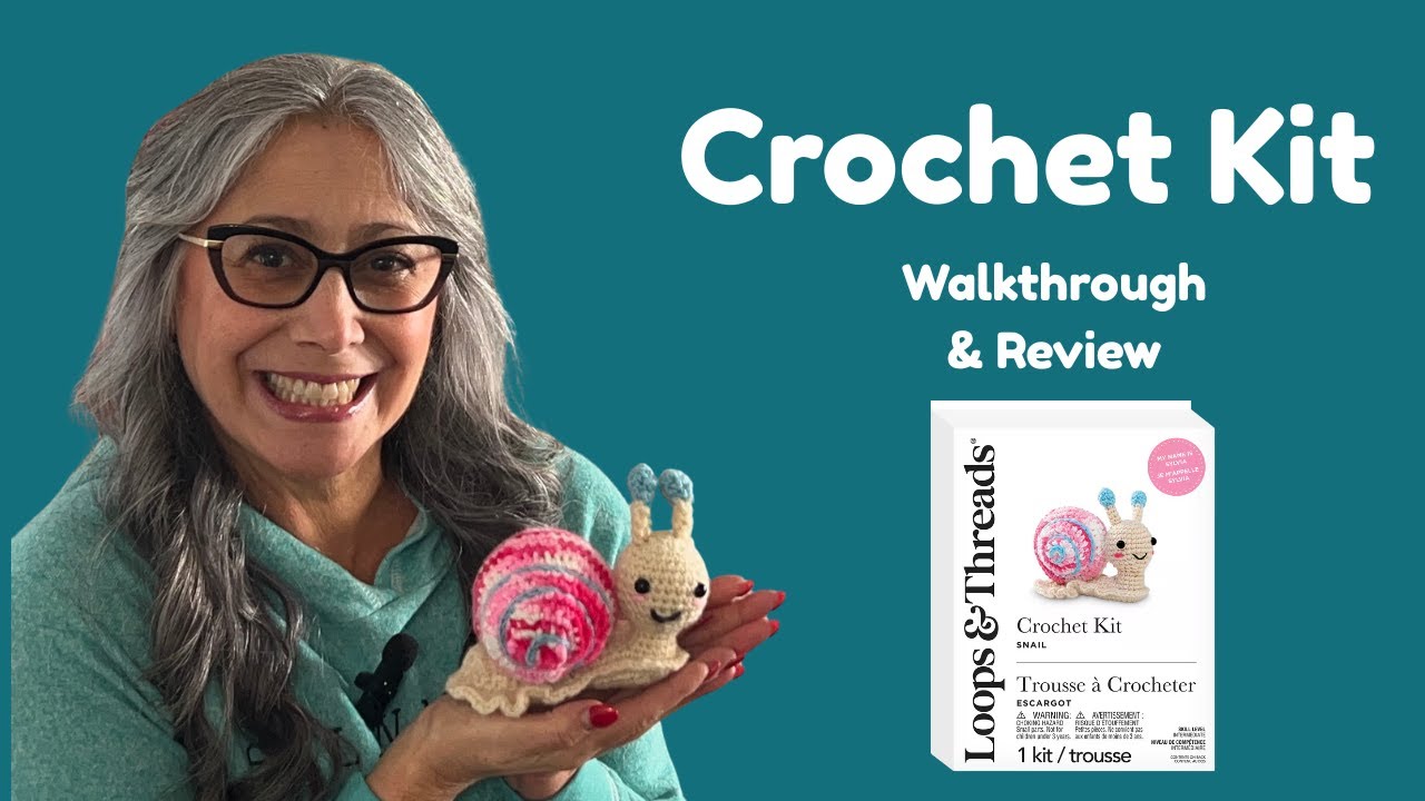 Loops & Threads Snail Crochet Kit Walkthrough Intermediate Crochet Tutorial