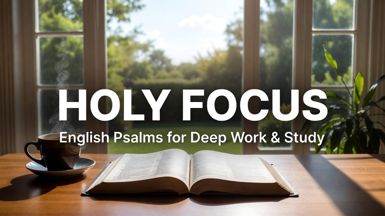 🎧 Holy Focus: Peaceful English Psalms for Deep Work & Study | 3-Hour Worship Mix for Concentration