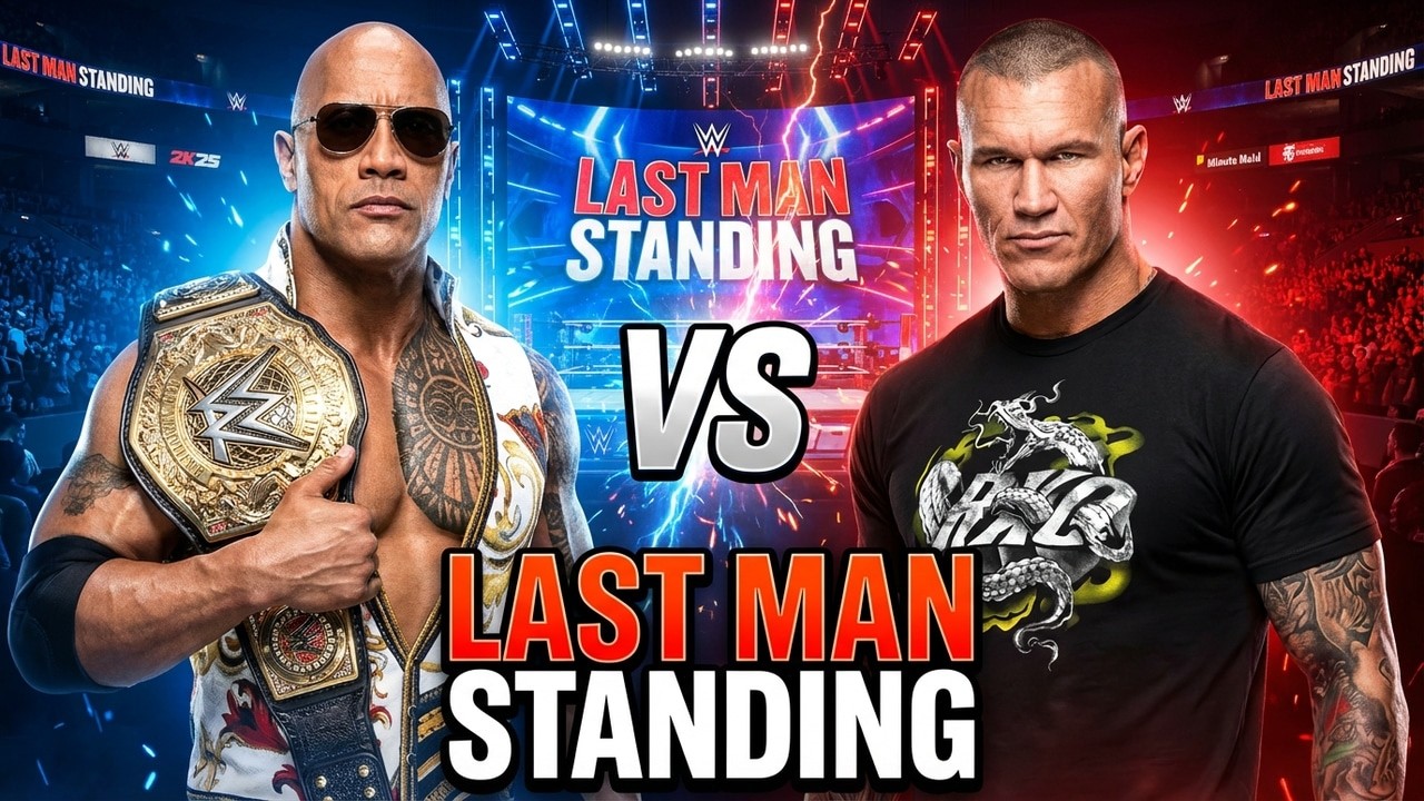 Рок против Рэнди Ортона – Последний выживший! (Полный матч) WWE 2K25