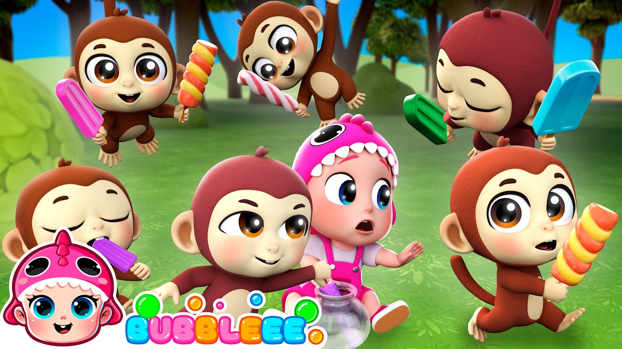 Counting 10 Little Animals 🐻🦁 | Bubbleee – Nursery Rhymes Compilation 🎶