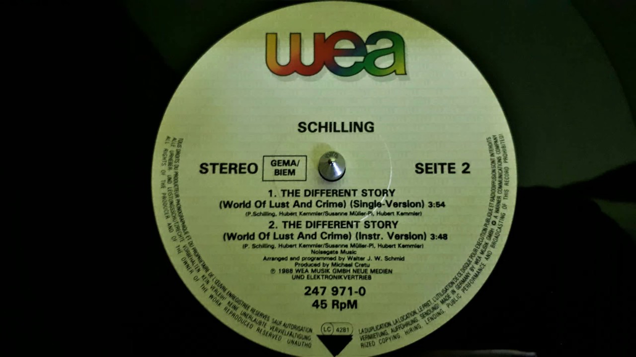 Schilling&lrm;&ndash;The Different Story(World Of Lust And Crime)