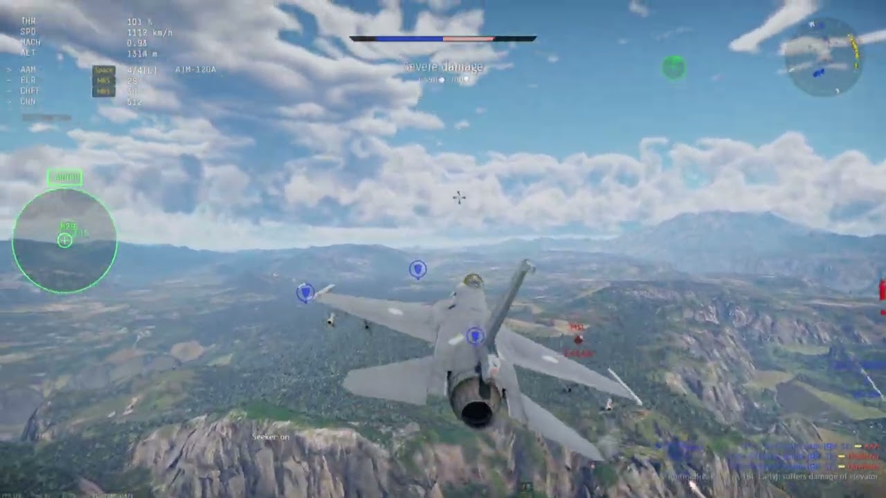 War Thunder: Air Battles Ireland Map BR 13.3 19 Kills