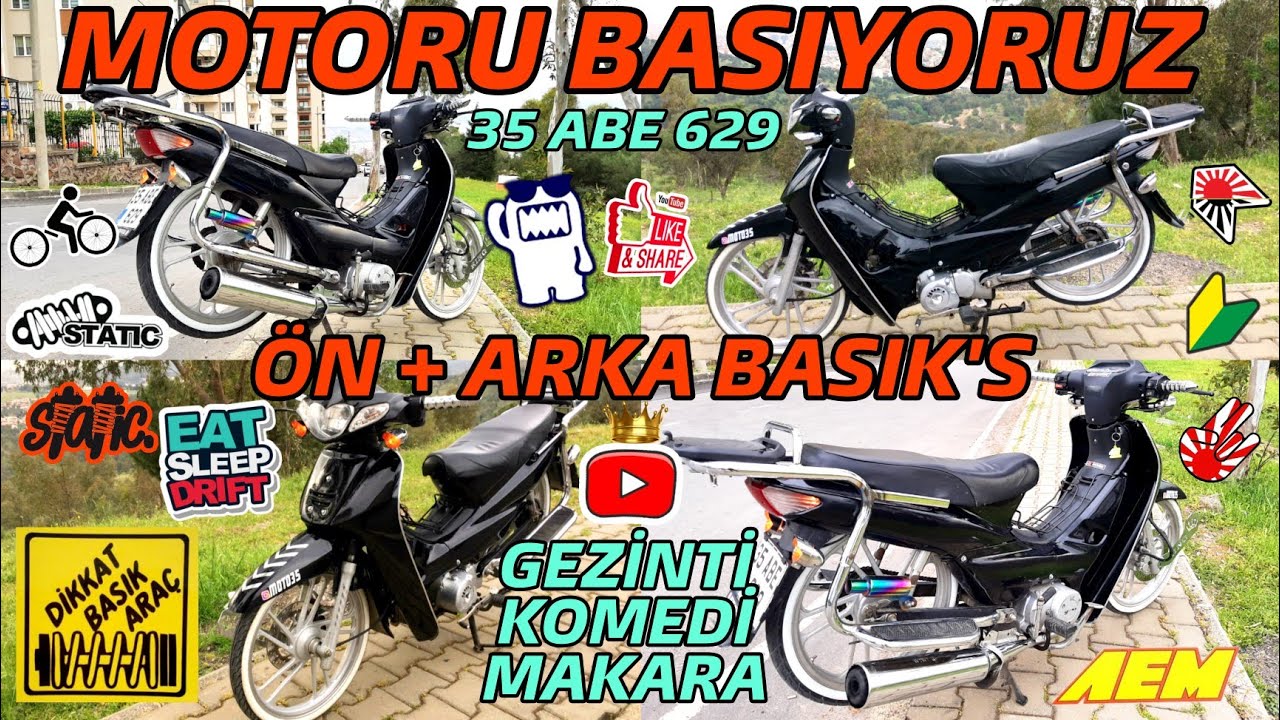 MOTORU BASIYORUZ | TAM KADRO | EFSANE VİDEO | GEZİNTI + MAKARA + KOMEDİ 🤪😎 #Moto35 #Bike35 #Basik