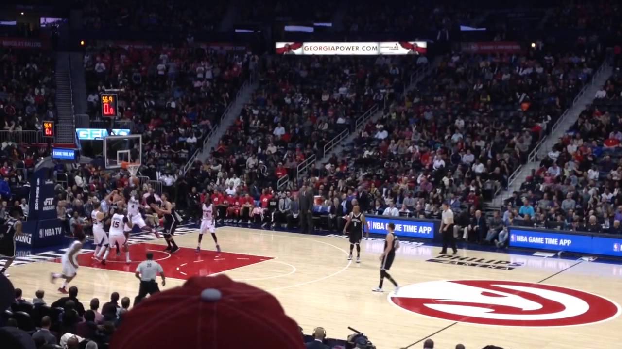 Atlanta Hawks vs Brooklyn Nets - Last 2mins of 2nd - Jan 28th 2015