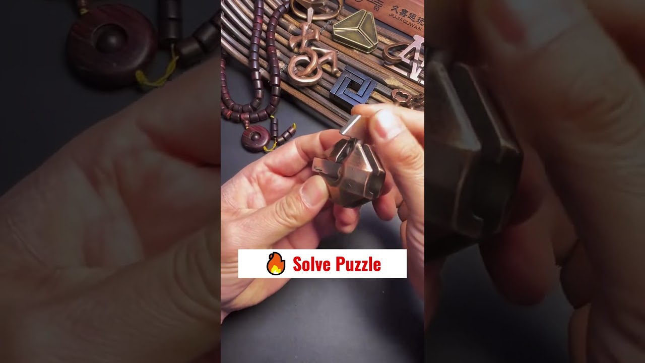 Hanayama Ancient Lock #puzzles #solved #unlock #hanayama #toys #short #shorts #viral #ytshorts