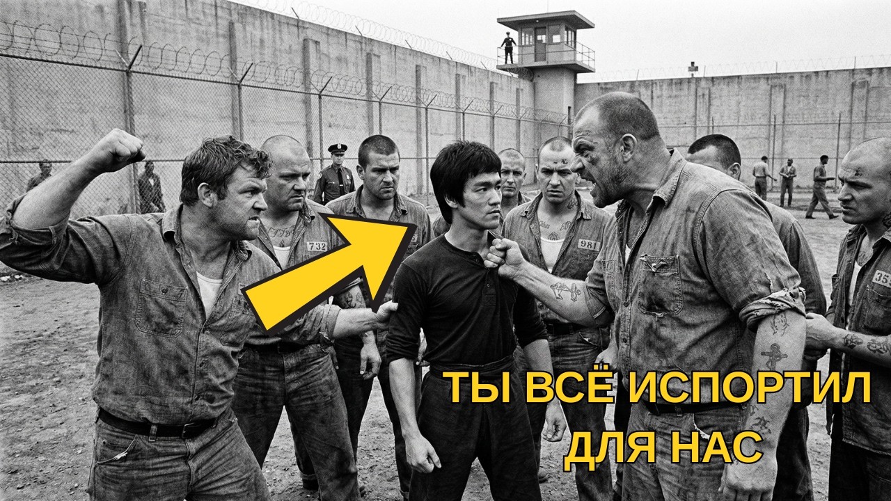 Брюс Ли был окружен в тюремном дворе — через 7 секунд охрана не верила своим глазам