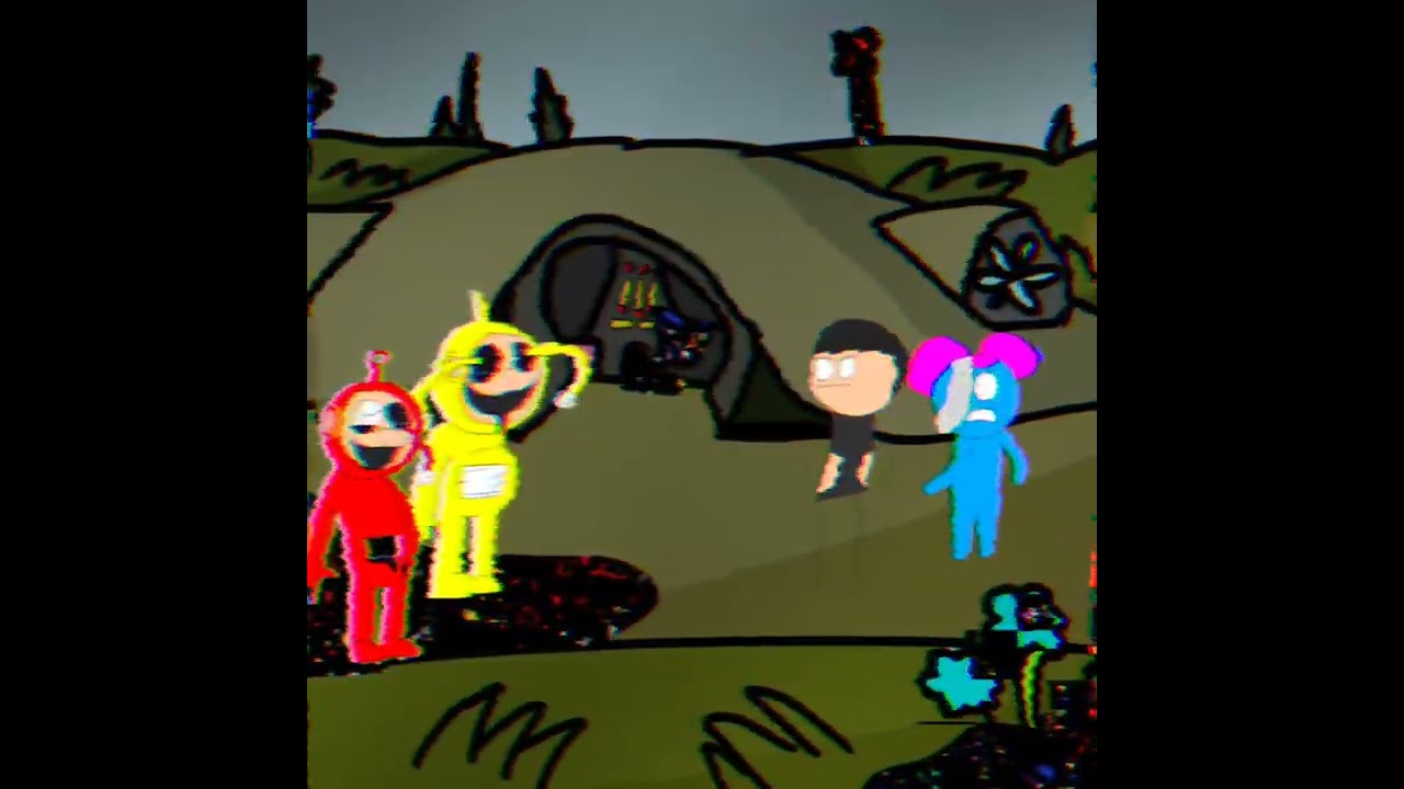 pibby teletubbies concepto a mi estilo de dibujo y con mi personaje