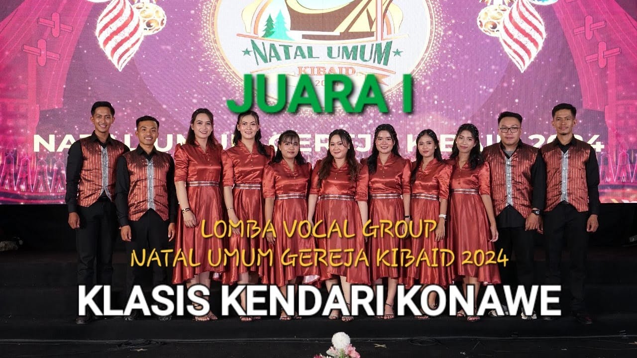 Juara I Lomba Vocal Group || Natal Umum Gereja KIBAID Tahun 2024