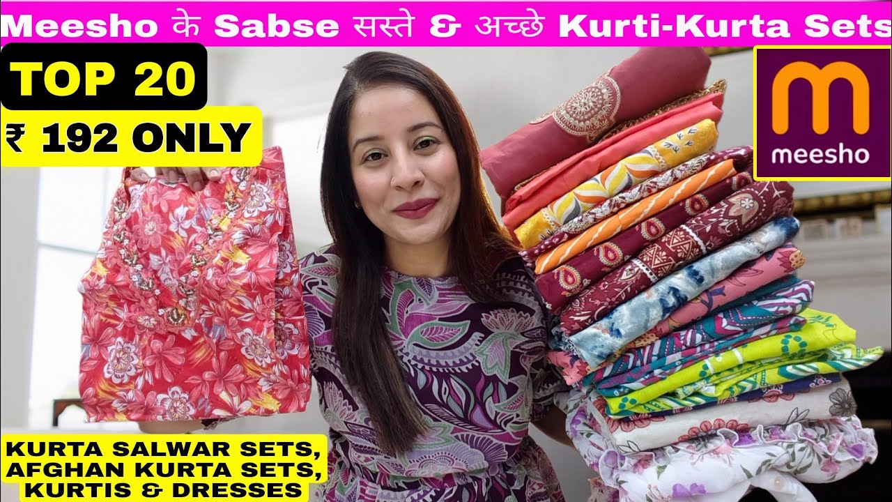👉Meesho Must Have Kurti/Kurta Set/Afghan Kurta Set/Cord Set/Anarkali Kurti Haul Starting 192 #meesho