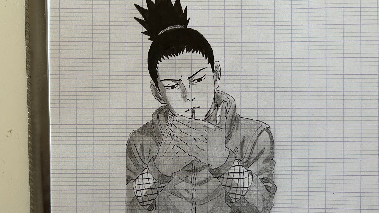 Comment dessiner Chikamaru Nara | Tutoriel Manga Naruto Shippuden