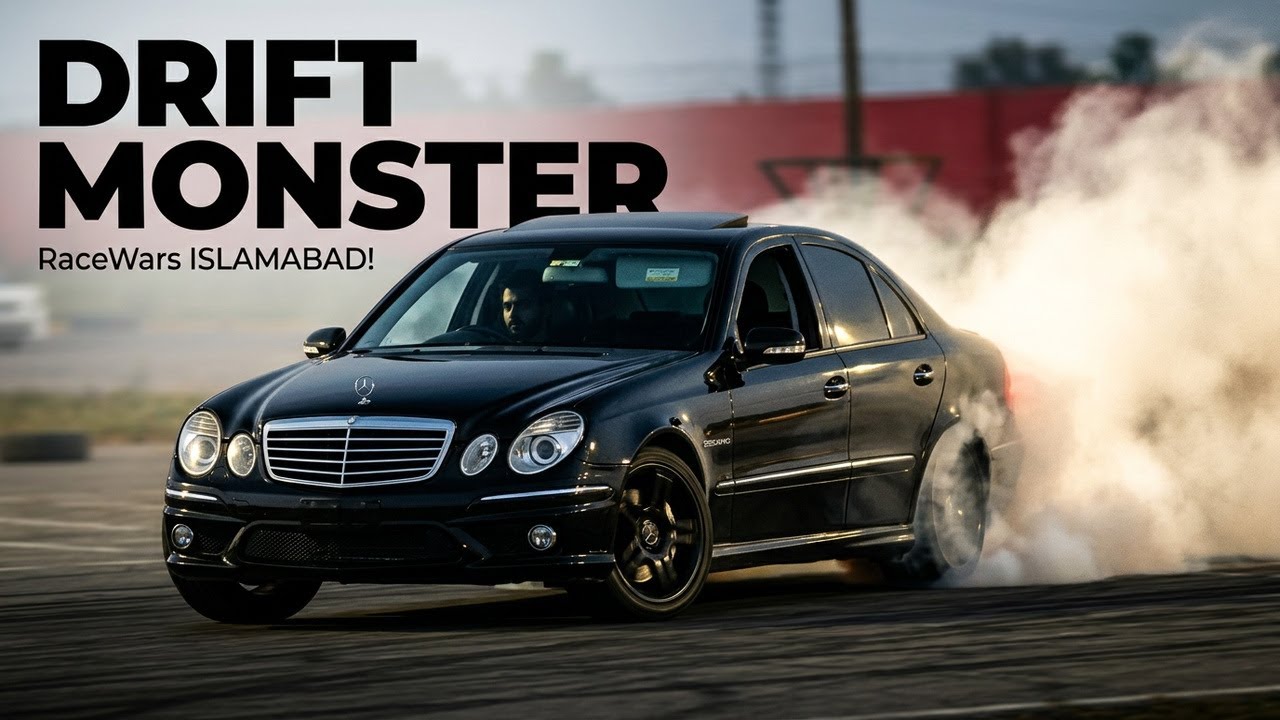 Mercedes Benz E55 AMG Drifting