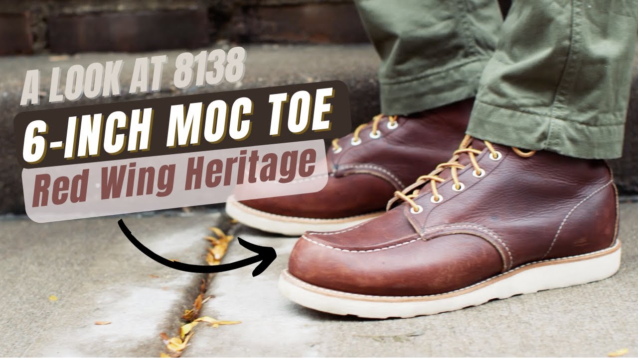 Red Wing Heritage - 6 Inch Moc No.8138 - Briar Oil-Slick Leather