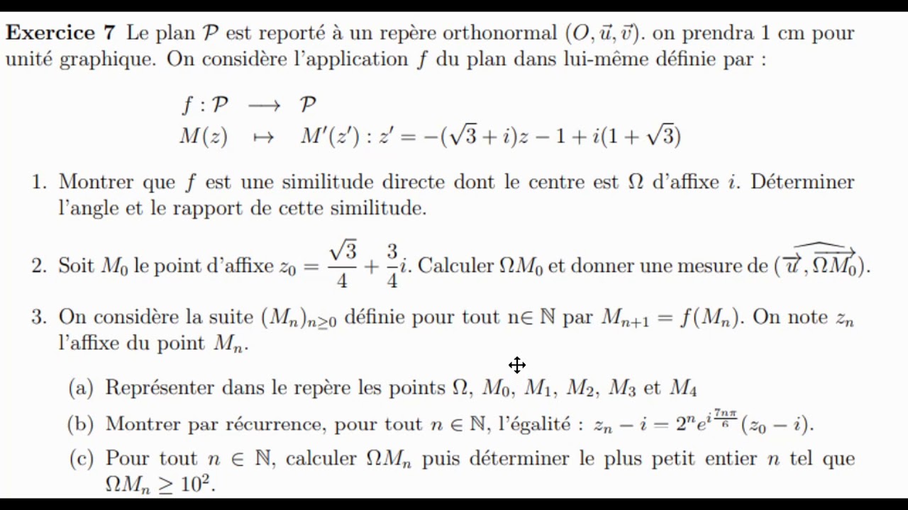 1Un exercice complet sur les similitudes Partie 1 (Présentation et analyse)