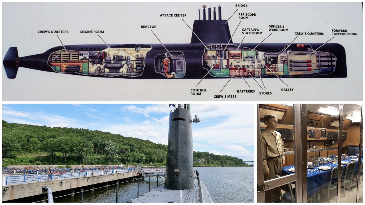 Inside a Nuclear Submarine USS Nautilus at Submarine Force Museum (4K)