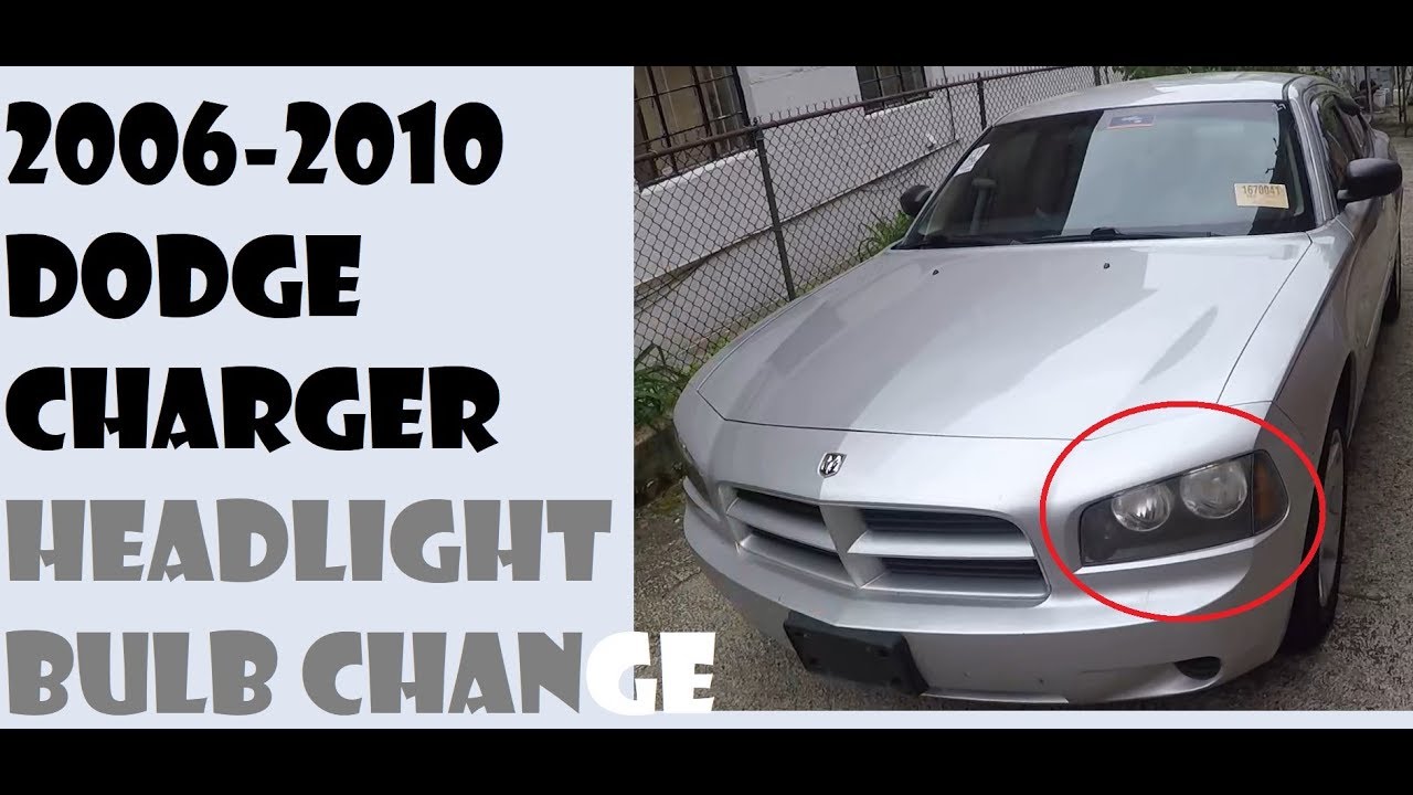 How to change Headlight bulbs in Dodge Charger 2006-2010
