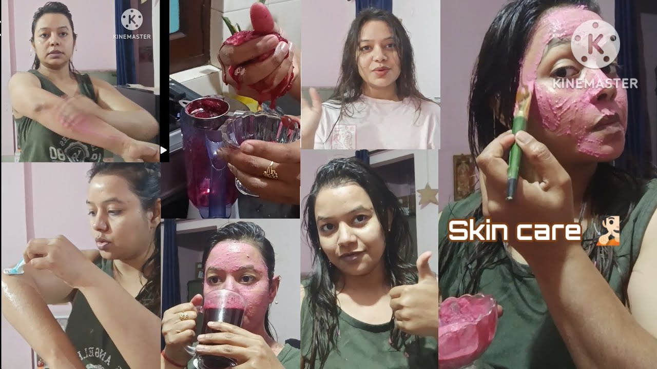 🧏🏻🍷“Roz ka beetroot juice aur weekly beetroot face mask simple sa natural skin care magic!” ✨#DAY39 