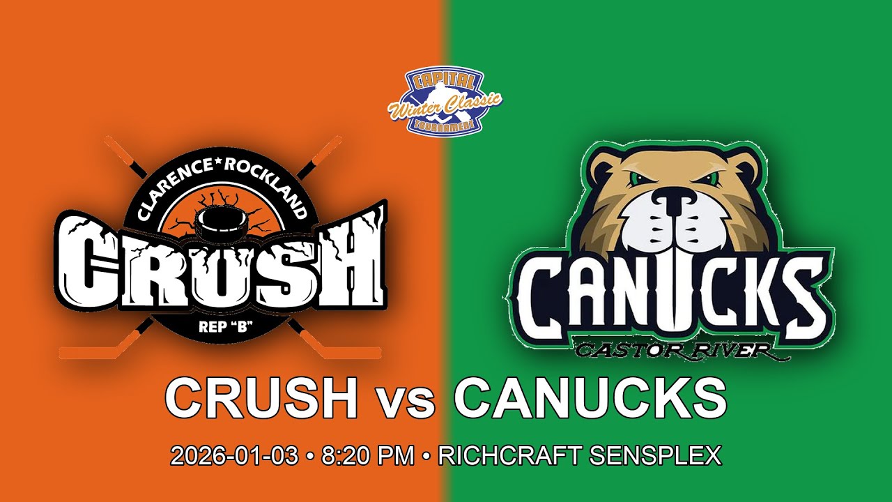 [LIVE] Clarence-Rockland Crush U14 vs Castor River  Canucks