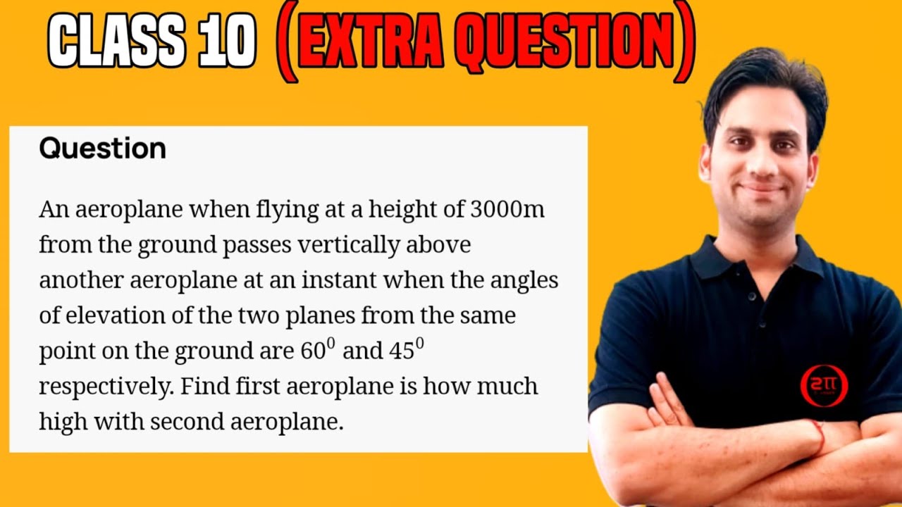 An aeroplane when flying at a height of 3000 m from the ground passes vertically above another