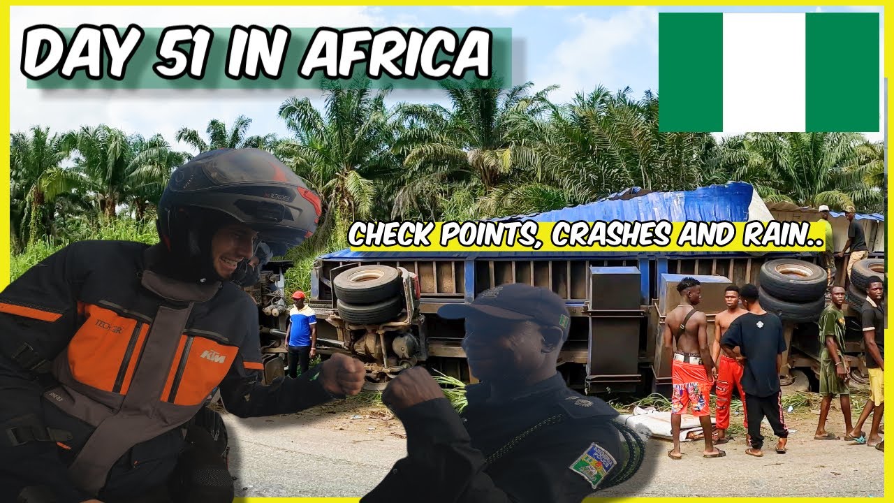 Nigeria Lagos to Port Harcourt Travel Vlog Day 51 in Africa 🌍Friendly and Angry Police Checkpoints!