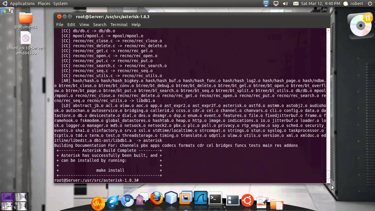 Asterisk 1.8 Install from Source on Ubuntu Server 9.10 HD