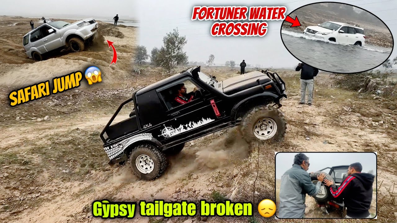Extreme offroad with Gypsy, Fortuner, Safari, Thar