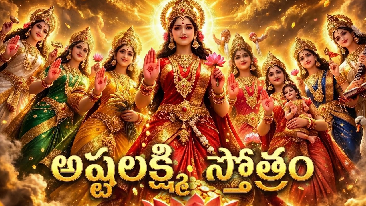 మీఇంట్లో కోట్లు కురిపించే స్తోత్రం | Ashta Lakshmi Stotram Telugu | Ashta Lakshmi Stotram Lyrics