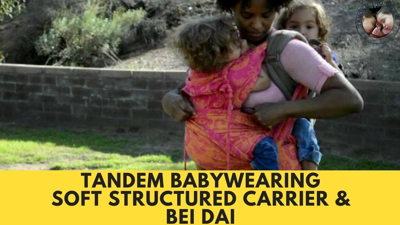 Tandem Babywearing Bei Dai and Soft Structured Carrier