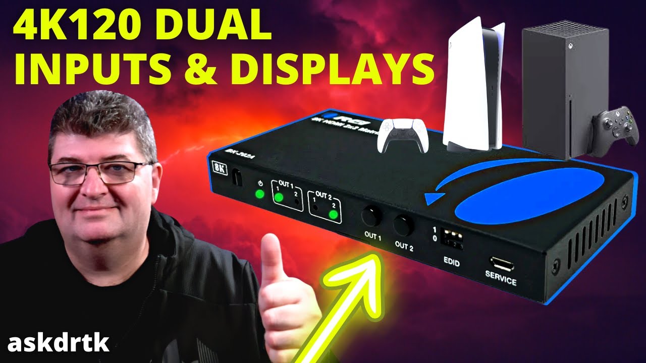РЕШЕНО! - 4K120 2x2 HDMI 2.1 МАТРИЦА - OREI BK-202A - 2 ВХОДА 2 ДИСПЛЕЯ