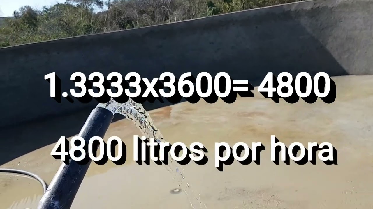 COMO MEDIR VAZÃO DA BOMBA DO POÇO?
