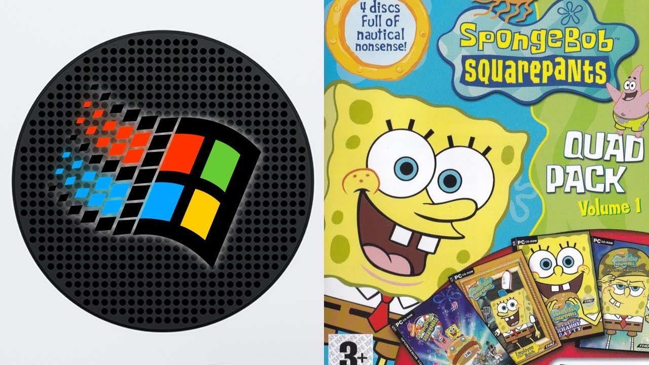 Windows 98 on Xbox SS | The SpongeBob AWE Games Collection