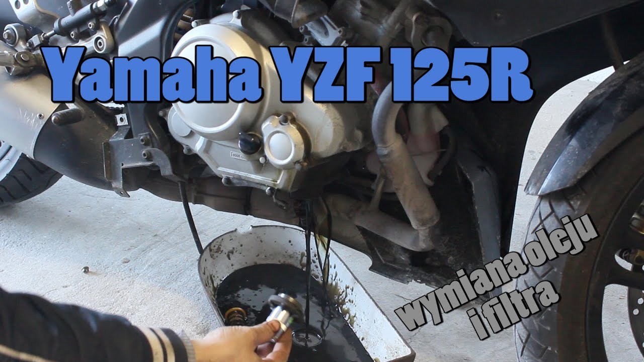 Yamaha YZF 125R wymiana oleju i filtra w motocyklu