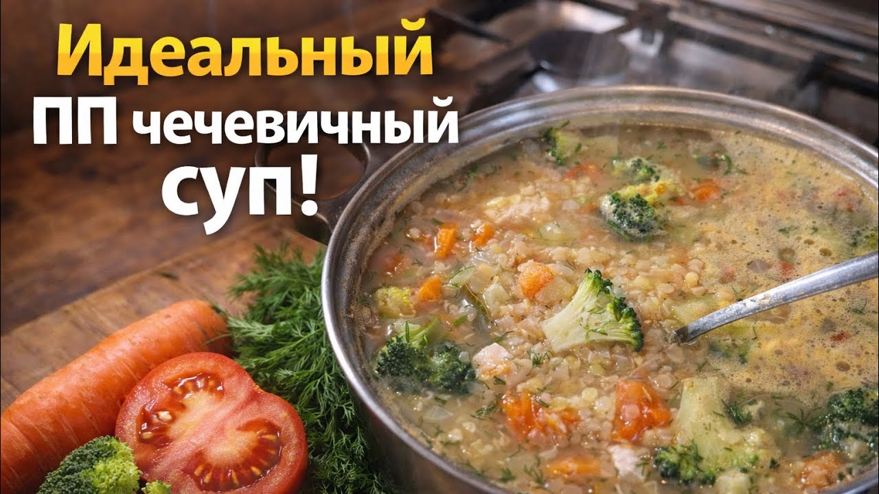 Этот чечевичный суп готовлю за 20 минут! Без зажарки и очень вкусно