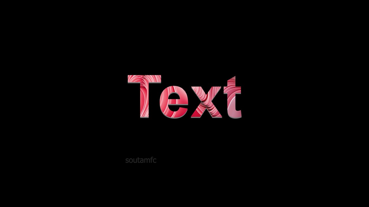 Basic Text Effect using Clipping Mask in Photoshop #262