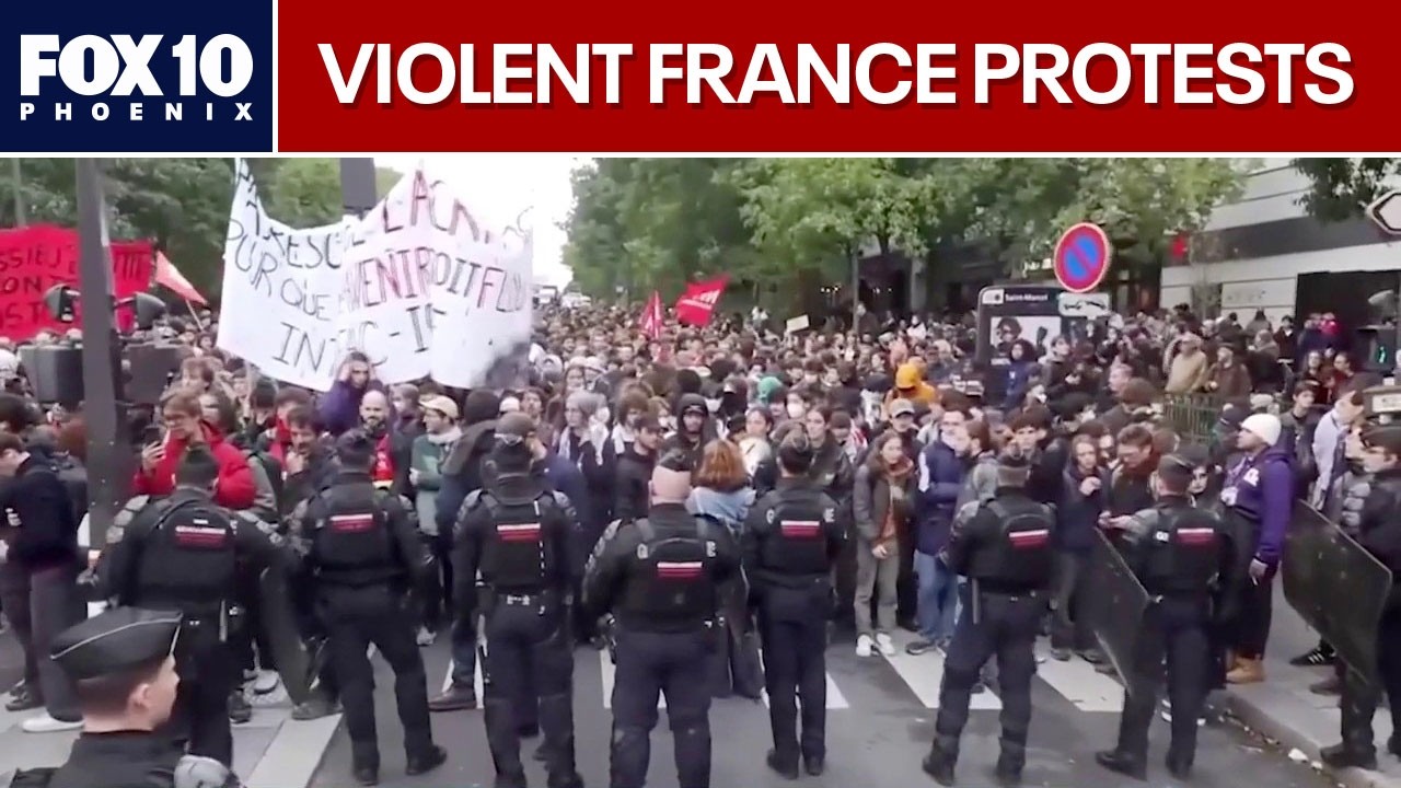В Париже возобновились протесты после жестоких беспорядков в выходные | FOX 10 Phoenix