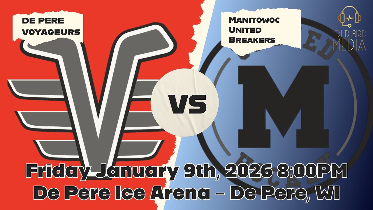 De Pere Voyageurs vs Manitowoc United Breakers 1-9-2026