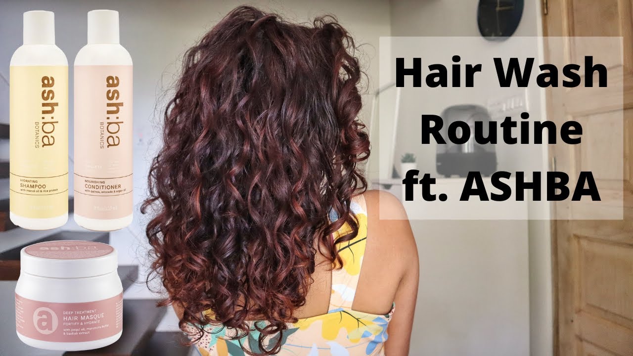 Hair Wash Routine using ASHBA BOTANICS | Ashba Botanics REVIEW on 2C-3A Curls | Madhushree Joshi