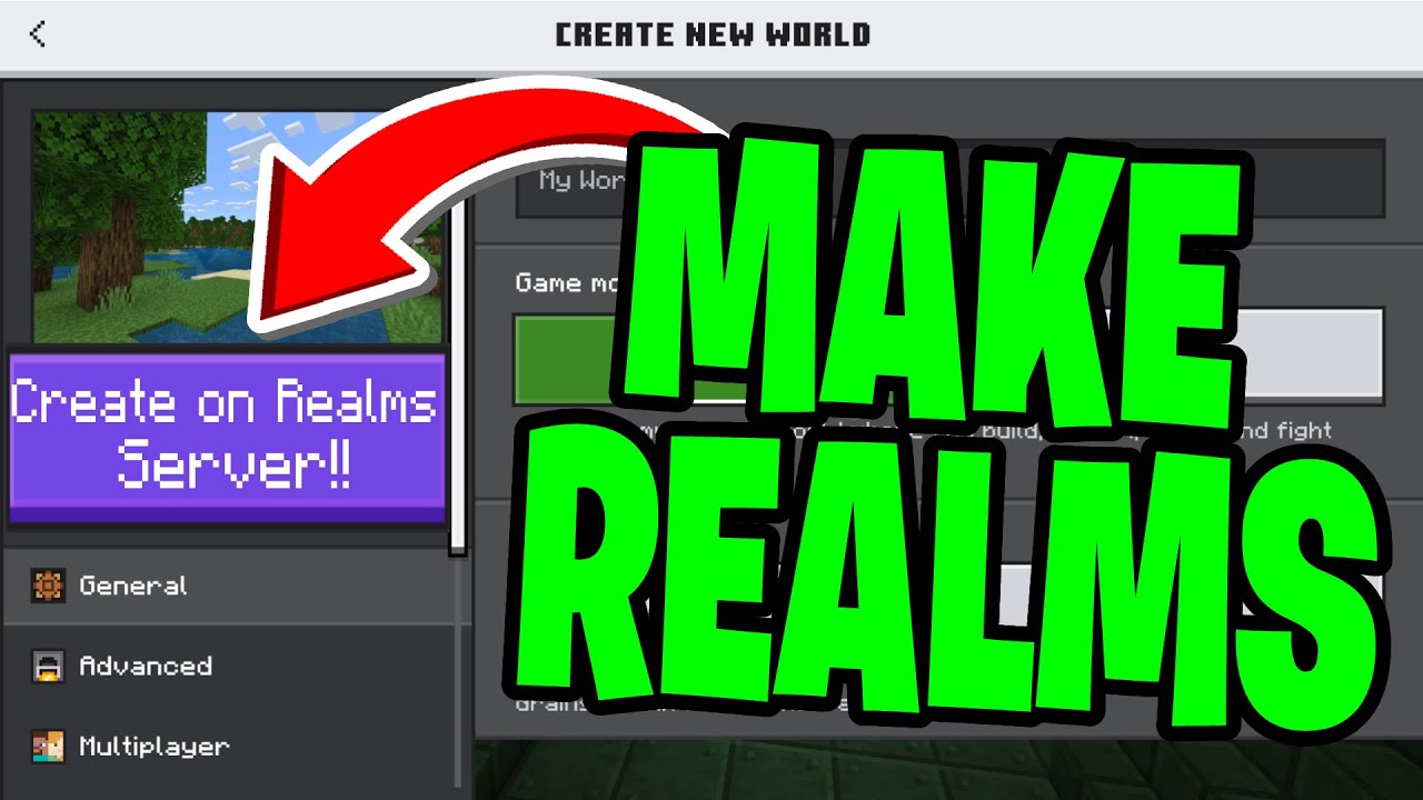 How To Make Realms For Minecraft Bedrock 1.21!