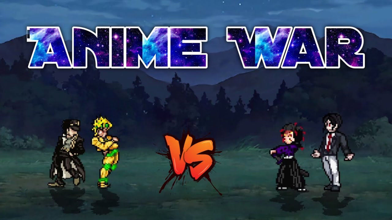 Dio K1 (V2) & Jotaro K1 (V2) VS Kokushibo & Muzan in Jump Force Mugen 😱