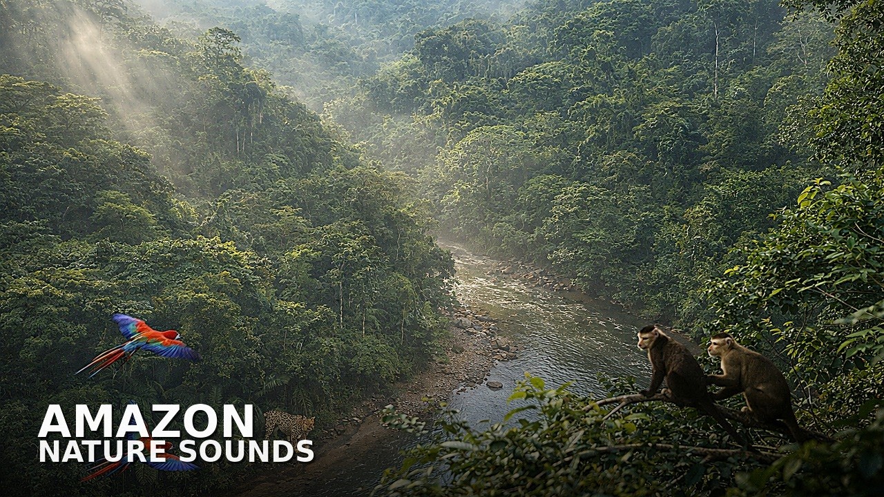 Nature's Serenity: A Gentle 4K Journey Through the Amazon & Savanna
