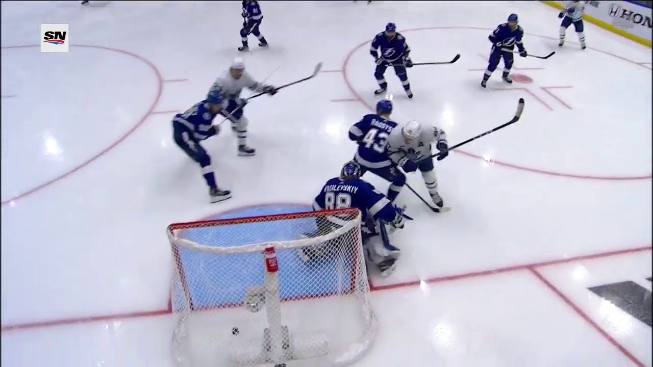 John Tavares scores against Vasilevskiy and Lightning in game 6 OT, Leafs in 2nd round (2023)