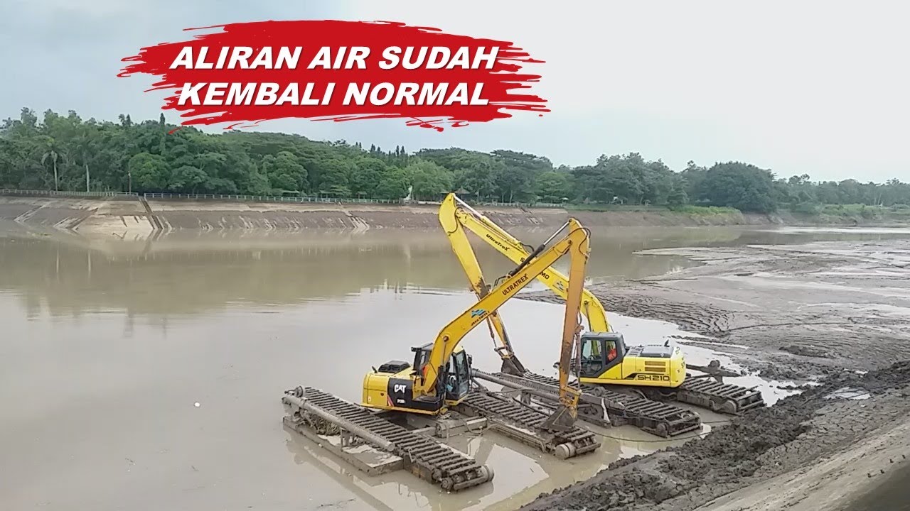 Akhirnya Sungai Brantas Airnya Dialirkan Seperti Biasa