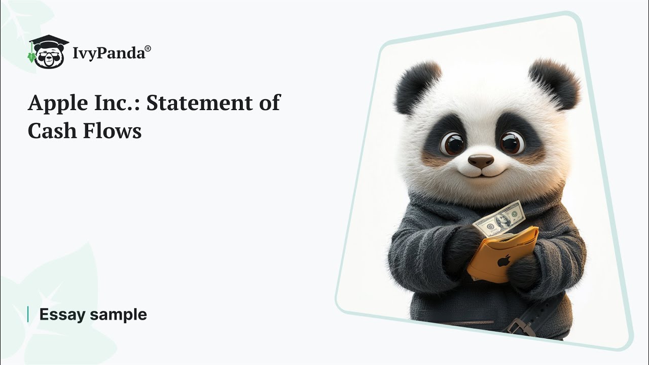 Apple Inc.: Statement of Cash Flows | Essay Example