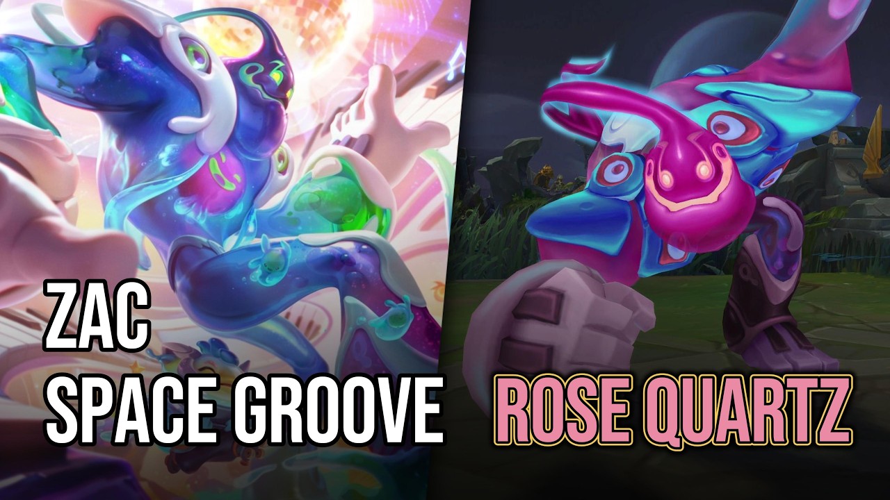 Скин Space Groove для Зака ​​| League of Legends | Цвета &laquo;Розовый кварц&raquo;