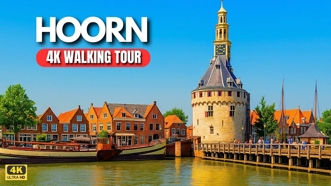 Hoorn Netherlands 4K Walking Tour 🇳🇱 | Dutch Harbor Town & Boat Views