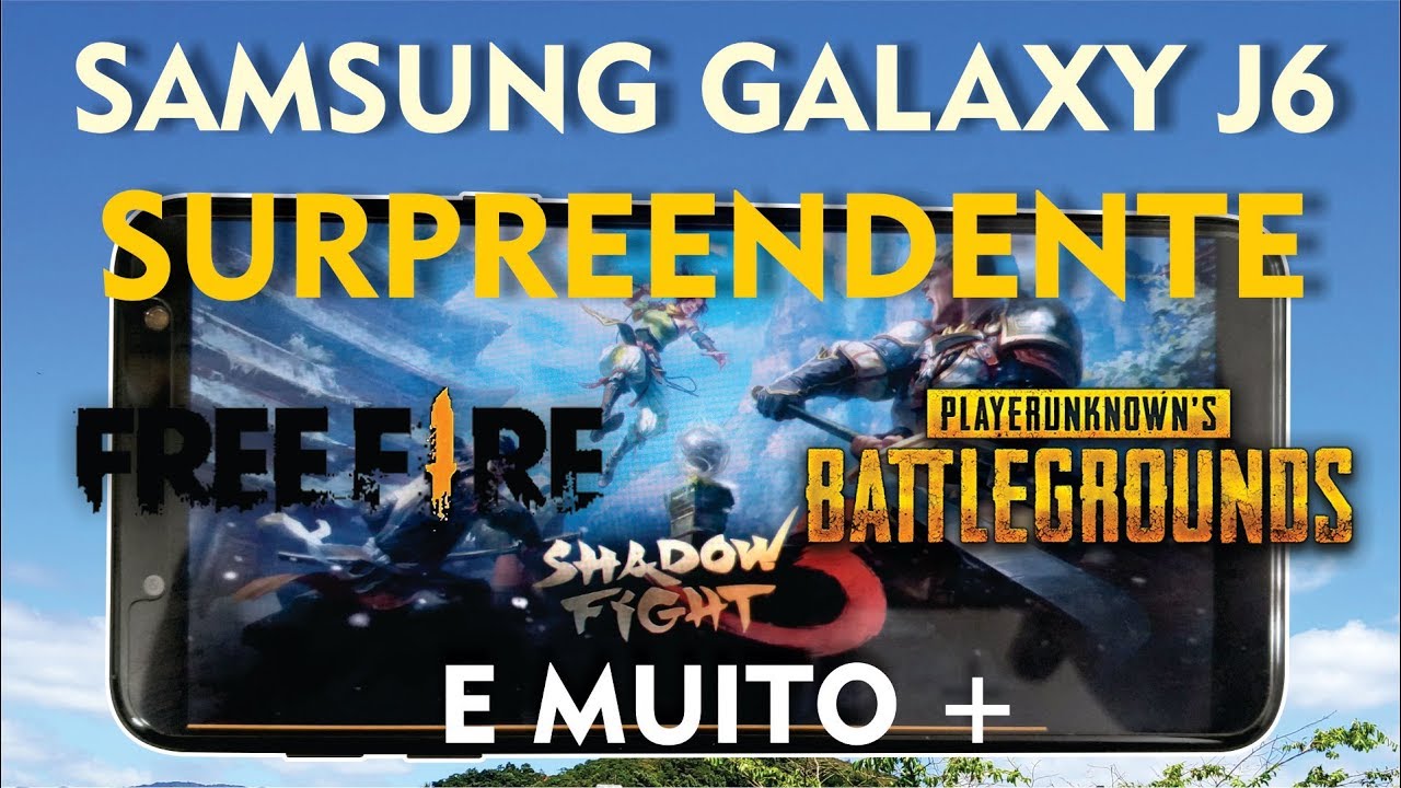 Samsung Galaxy J6 - Desempenho em jogos! PUBG, Free Fire, Asphalt 9, Standoff 2 e mais...