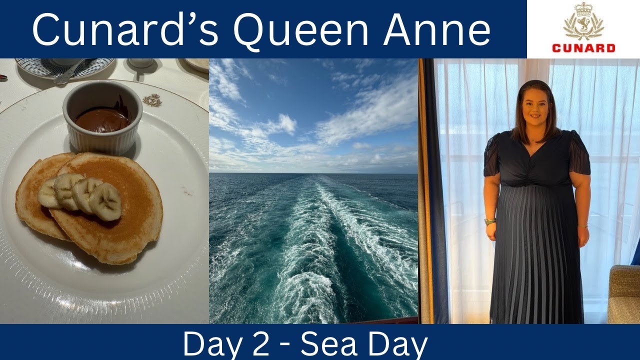 SEA DAY IN THE LIFE | Cunard's Queen Anne | Afternoon Tea | Spa | Golden Lion | Formal night