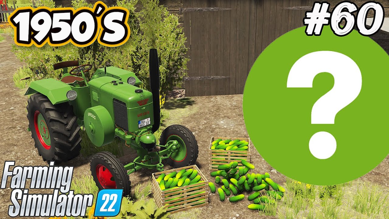 1950'S. NEW COMBINE HARVESTER. Farewell to URSUS C-45. Picking cucumbers. FS 22. Ep 60.