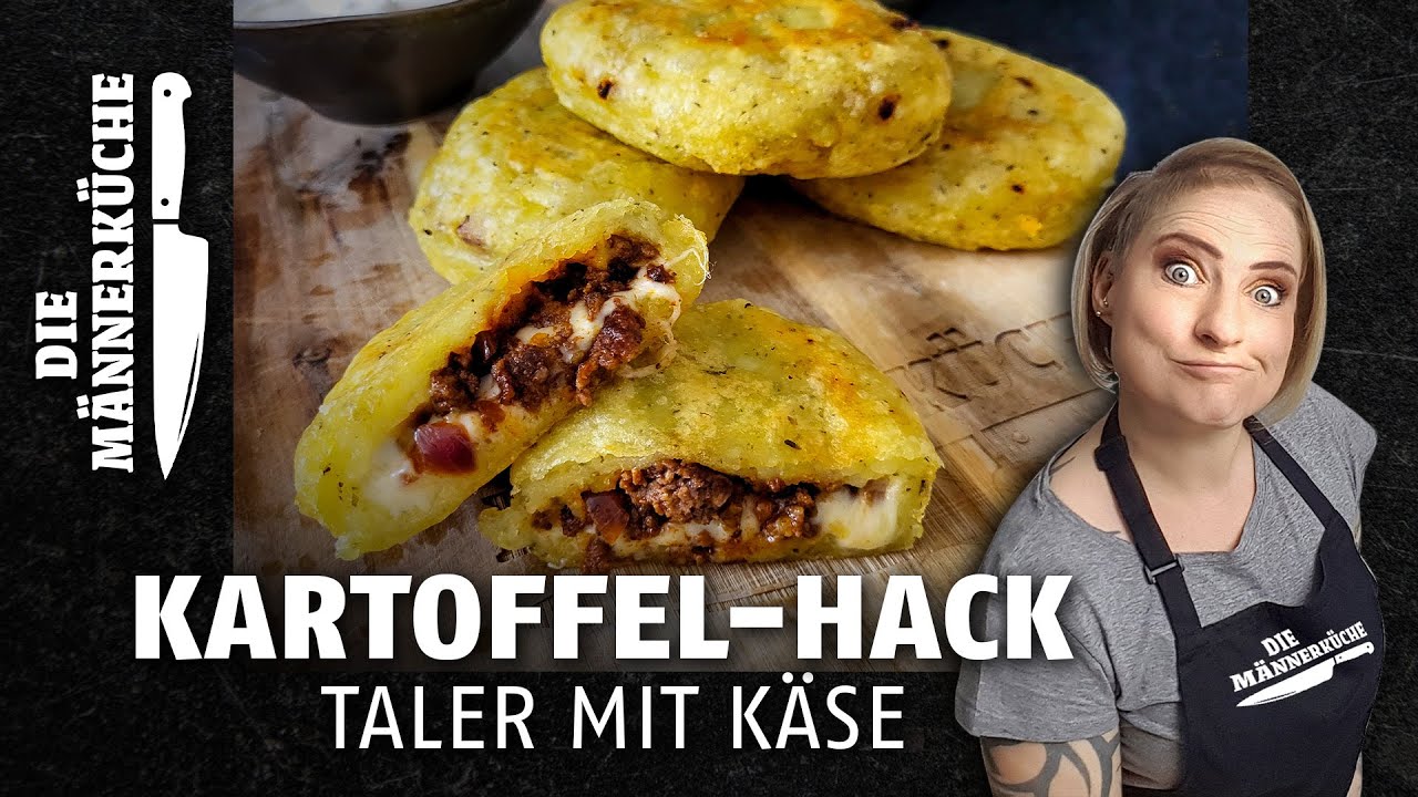 🤩 Gef&uuml;llte Kartoffel-Hackfleisch-Taler I Einfaches Rezept