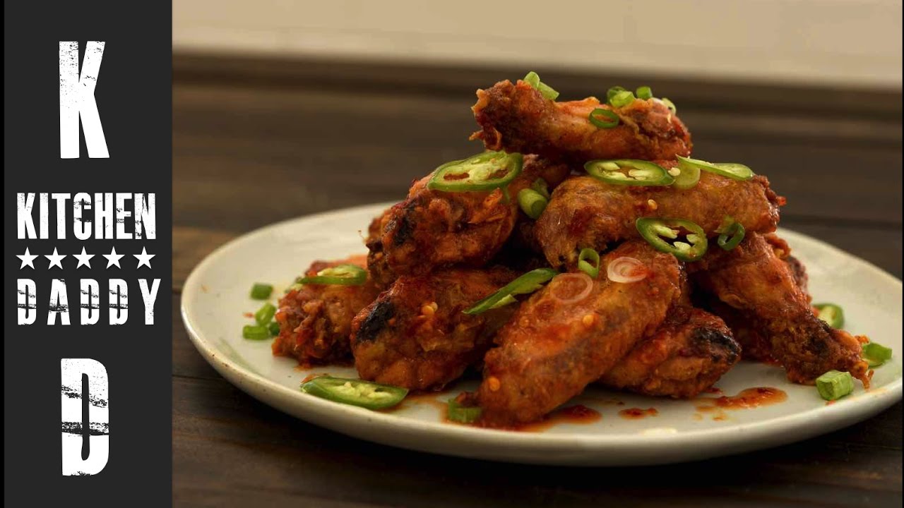 Spicy Sambal Chicken WIngs  | Kitchen Daddy